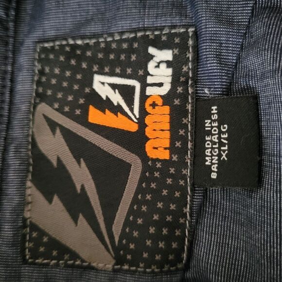 Amplify Button Front Collared‎ Blue Gray Shirt - Picture 9 of 9